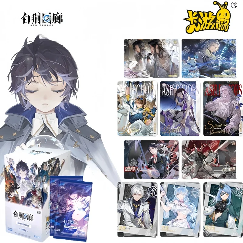 

KAYOU натуральная серия Ash Echoes, резонансный пакет, карточная игра для любителей периферийных устройств, коллекция игрушек, подарочные карты, оригинальная коробка