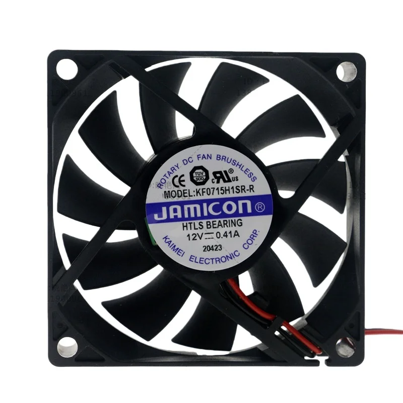 ventiladores-de-resfriamento-kf0715h1sr-r-12v-041a-70x70x15mm-2-fios-pequenos-para-controle-industrial-fonte-de-alimentacao-e-servo-drive