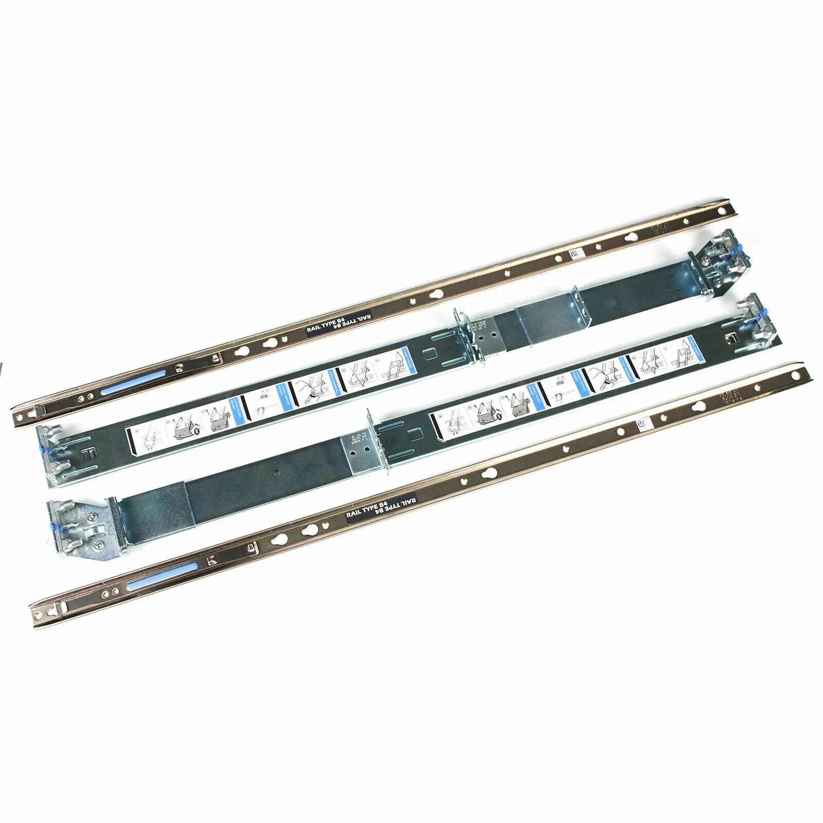 Imagem -02 - Readyrail para Dell Poweredge R520 R720 R730 R820 R740 R740xd R830 2u Estático Pronto Rails ii Rail Kit tipo b4 H872r