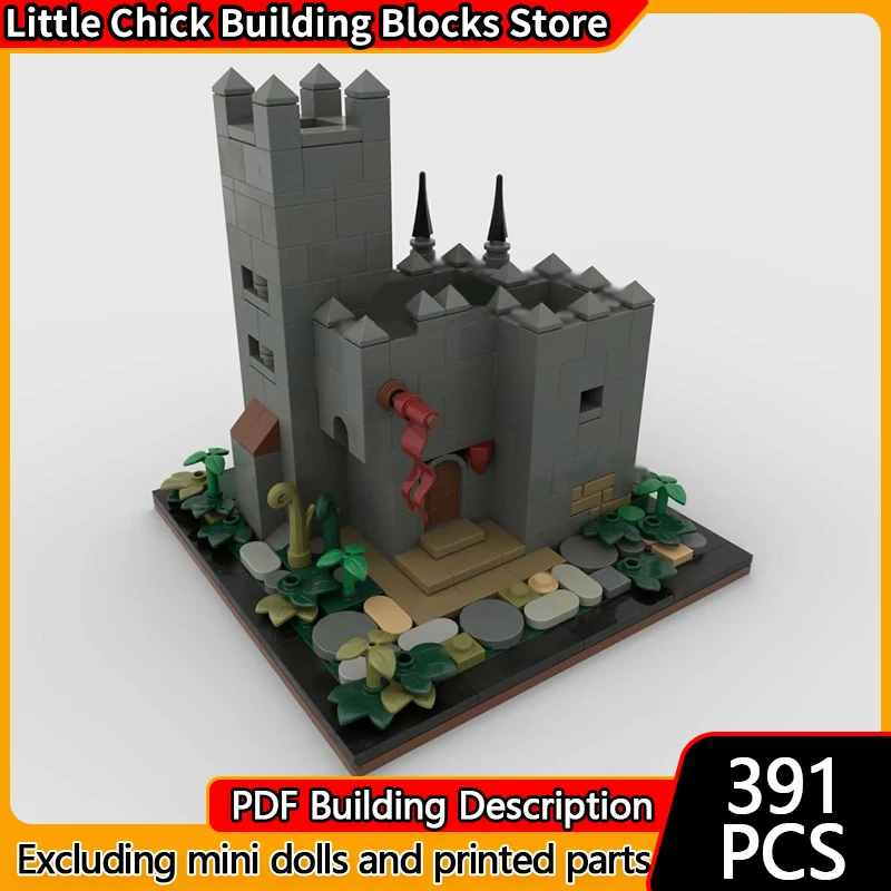 نموذج قلعة القرون الوسطى MOC قوالب بناء القلعة الحرس الصغير آخر وحدات التكنولوجيا الأطفال هدايا العيد تجميع اللعب البدلة