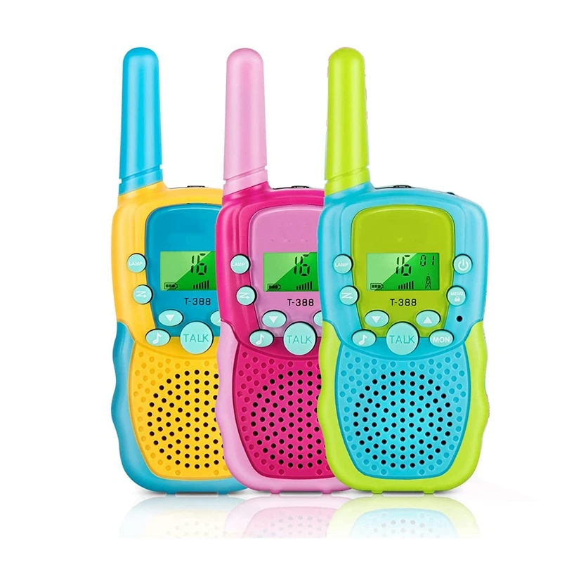 

ABGZ-3 PCS Walkie Talkies For Kids, 3 KM Range Indoor Outdoor Activity Stem Toys, Birthday Gifts For Boys And Girls