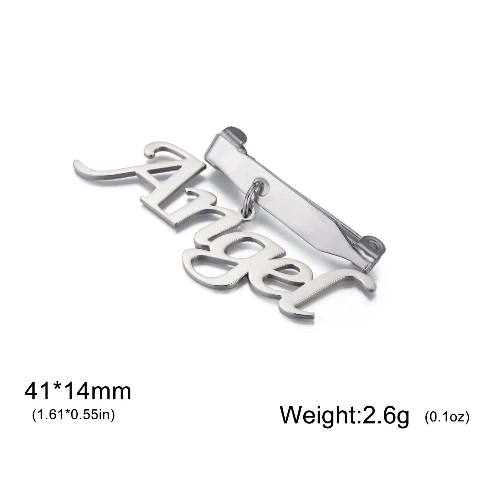 بروش شخصية اسم العلامة معرف الأعمال شعار الشركة المخصص دبوس الصدر شارة معدنية للمرأة الرجال مجوهرات من صلب لا يصدأ