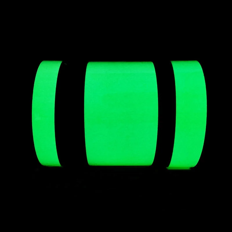 1cm/2cm/3cm/5cm*5M Glow In The Dark Tape Green Luminous Photoluminescent Luminescent Emergency Safety Egress Markers Stairs Step