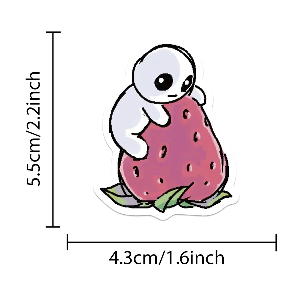 50pcs TBH Creature Plush Stickers Cute Cartoon Doll Graffiti Decals For Kids Laptop Luggage Skateboard Notebook Phone Stickers