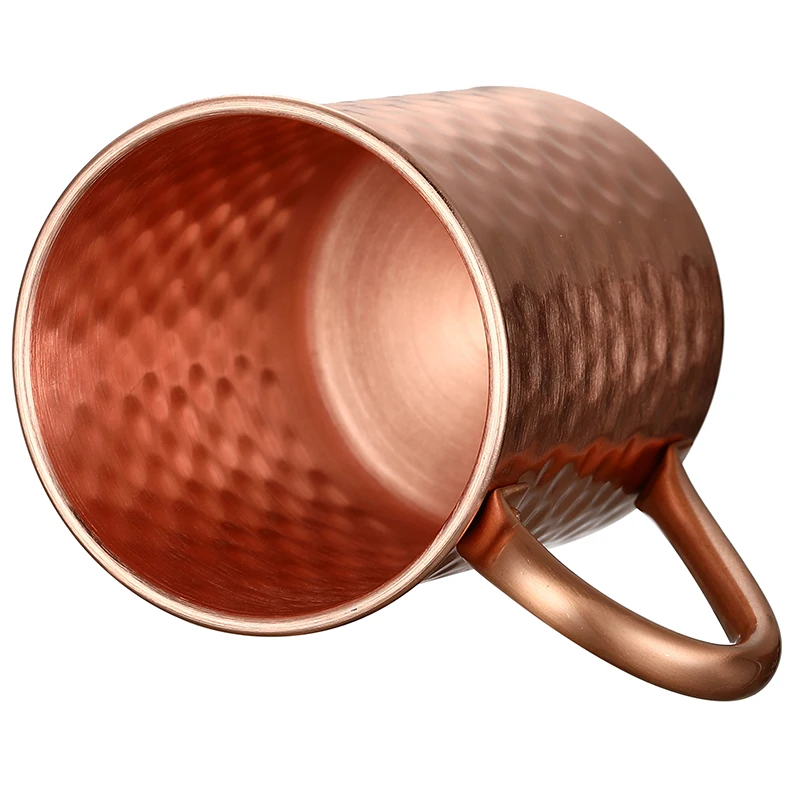 4PCS 400ml 100% Pure Copper Moscow Mule Mug  for a Moscow Mule or Any Vodka Based Drink Pack of 4