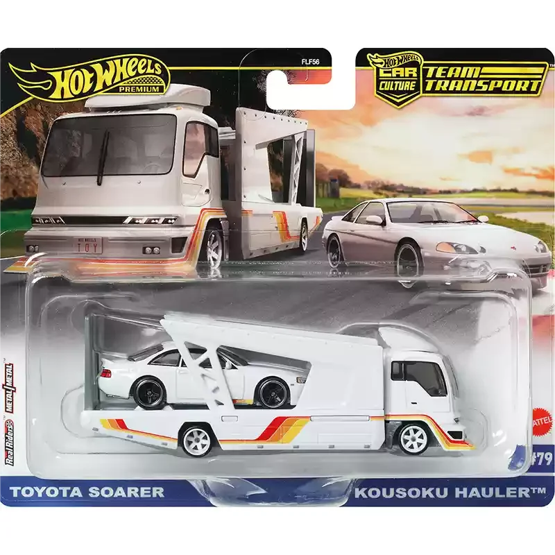 

Hot Wheels Cars KOUSOKU HAULER TOYOTA SOARER 1:64 Diecast Vehicle Model Cars Toys Boys Gift