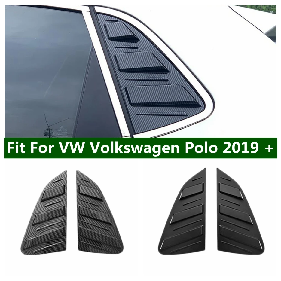 

Door Window Blinds Louvers Shutters Panel Side Vent Cover Trim For VW Volkswagen Polo 2019 - 2023 Exterior Modified Accessories