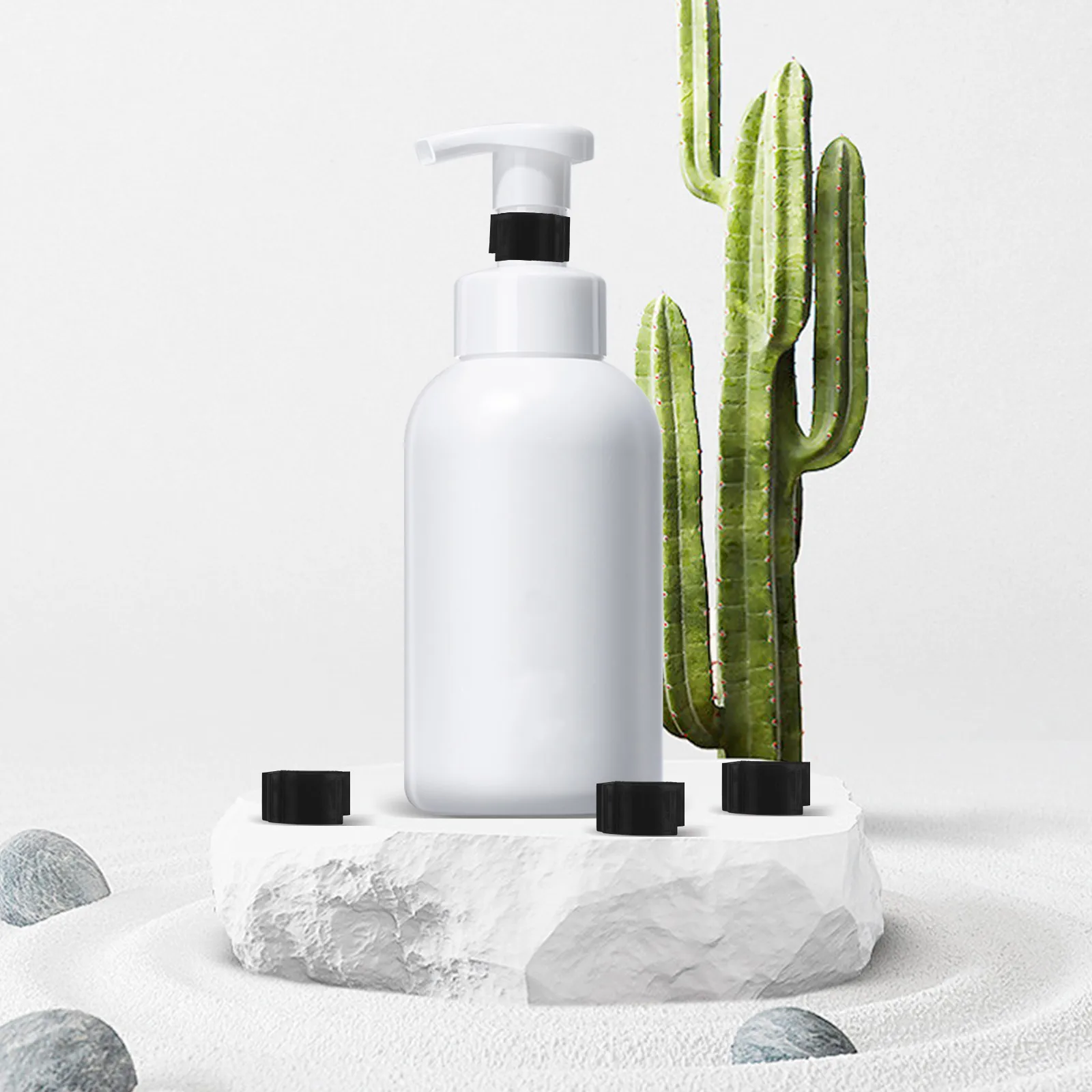 

20pcs Pump Buckles Leakproof Travel Bottle Clips For Shampoo Lotion Oil Dispensers Easy Install Pp Material