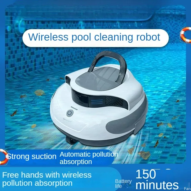 Pool Cleaner Wireless Charging Pool Filter Smart Sensor Dolphin Turtle Pool Vacuum Cleaner Suitable for 100 square meters