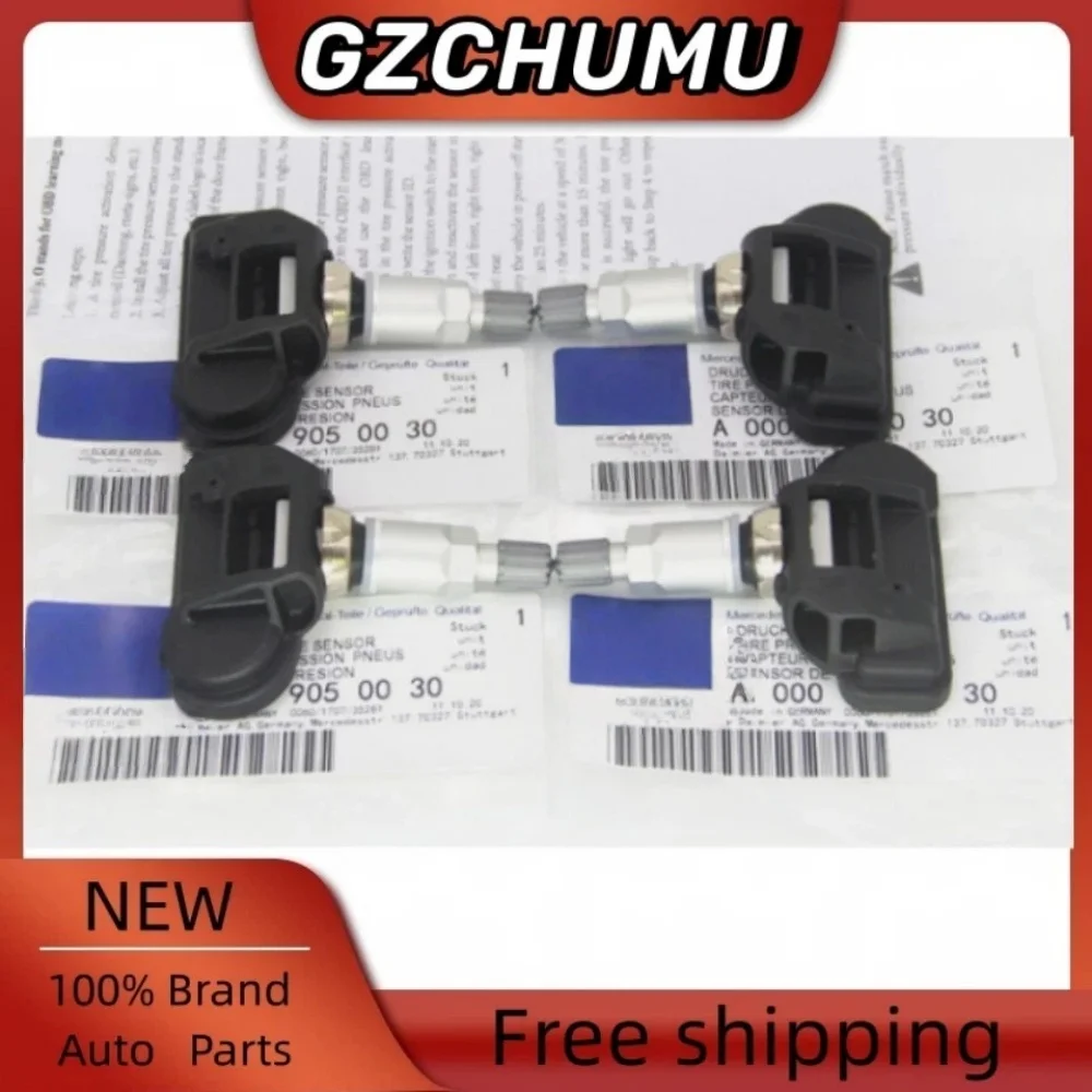 

GZCHUMU ВЫСОКОЕ КАЧЕСТВО Набор из 4 датчиков контроля давления в шинах 433 МГц A0009050030 TPMS для Benz C300