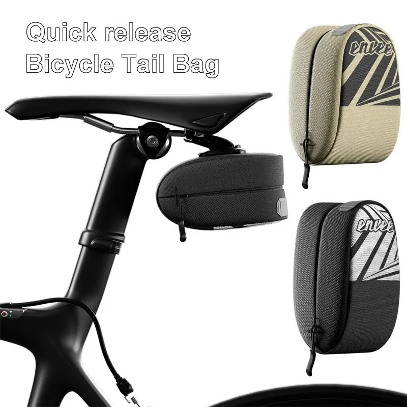 ENLEE Bicycle Tail Bags Folding Bike Mountain Bike Saddle Bag Ultralight Tool Storage Tail Bag Quick Release Bicycle Equipment