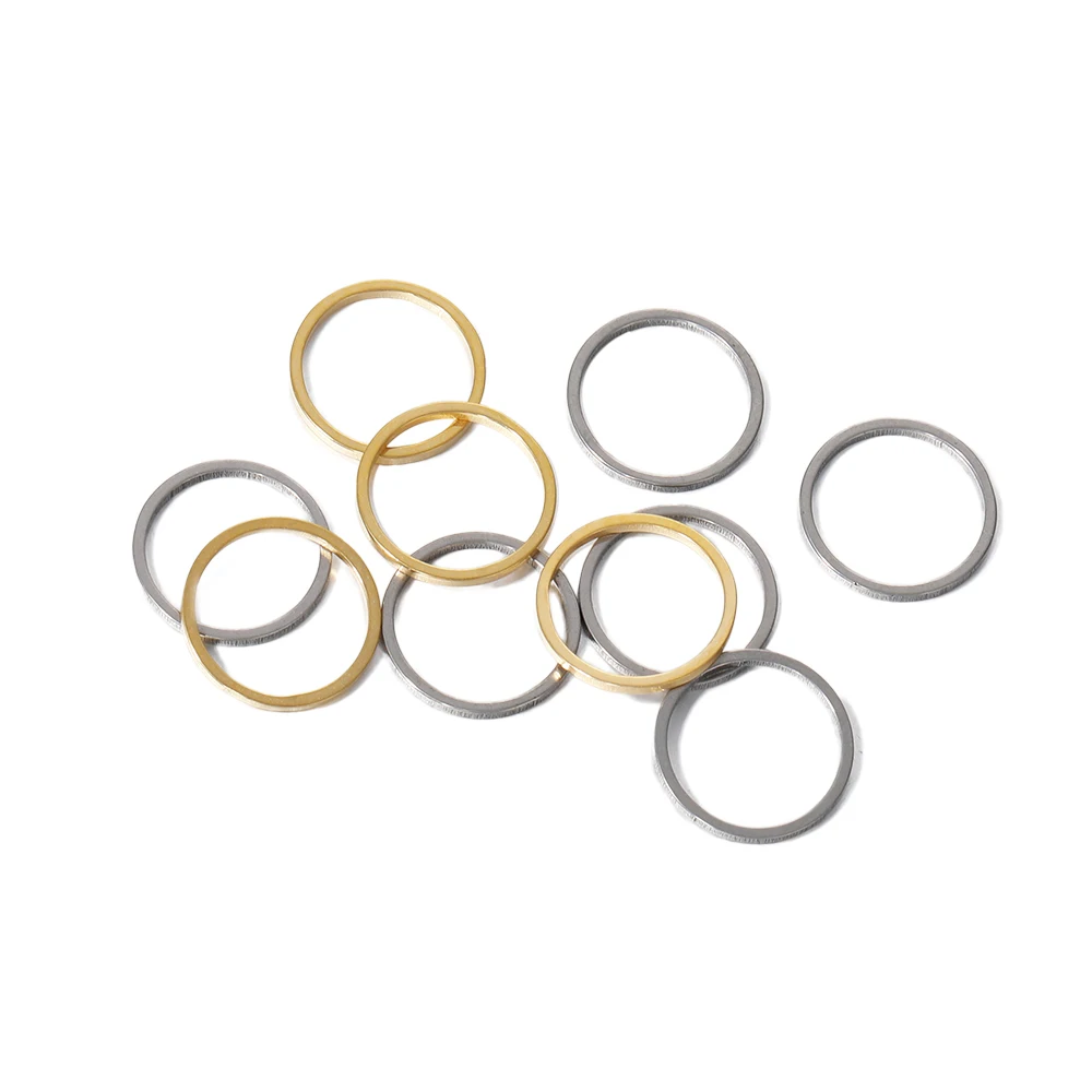 20Pcs Stainless Steel Geometry Heart Charms DIY Necklace Bracelet Jewelry Making Connectors Charms Findings Accessories