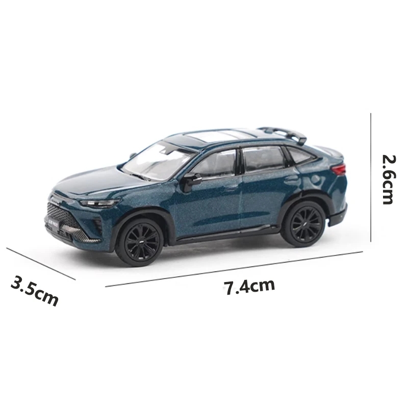 Diecast 1:64 skala Haval H6S Model simulasi mainan Alloy Off-road kendaraan koleksi ornamen klasik hadiah suvenir