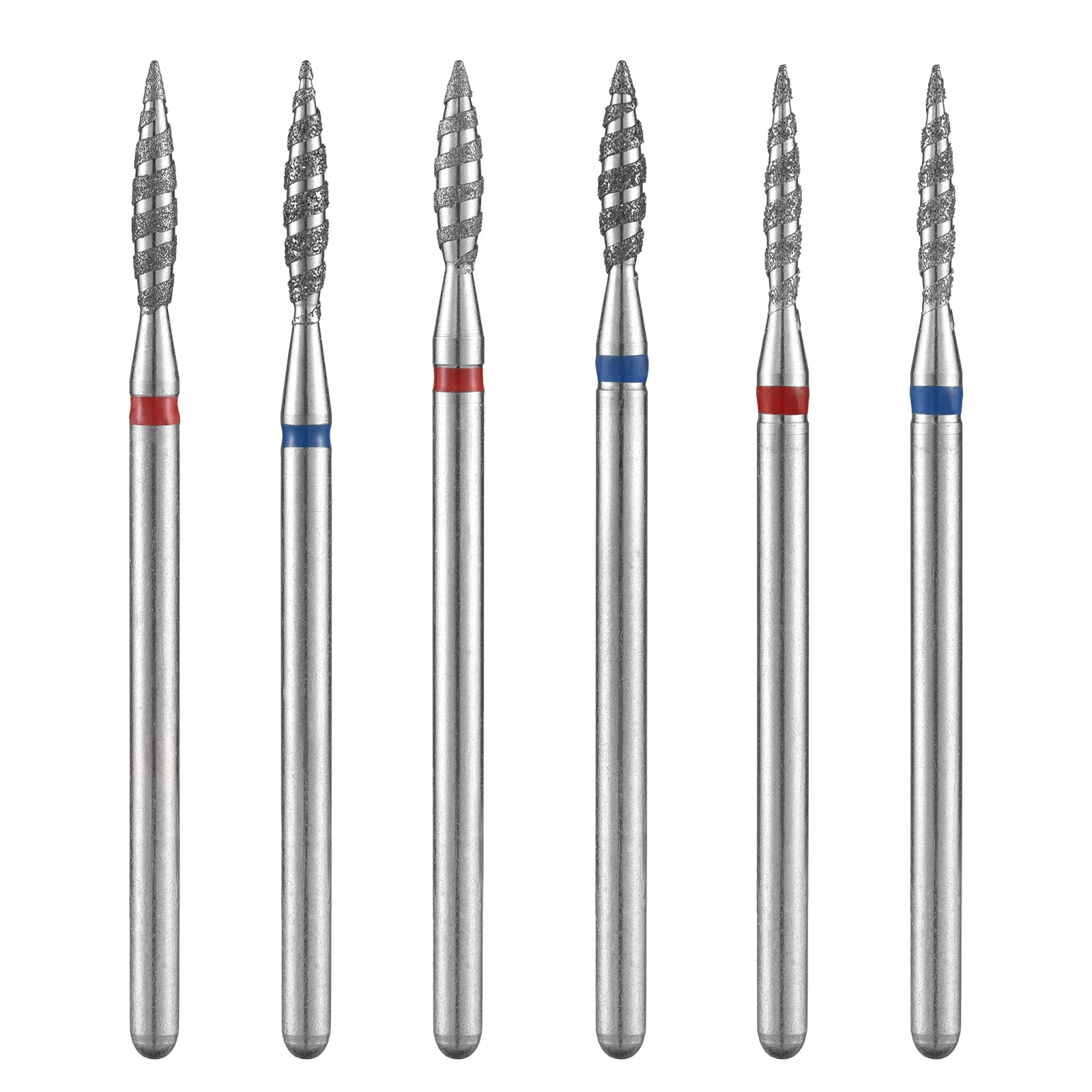 10 Uds. Brocas de diamante para uñas, fresa de pulido profesional de 1,5mm, accesorios de manicura, broca para cutículas para taladro de uñas