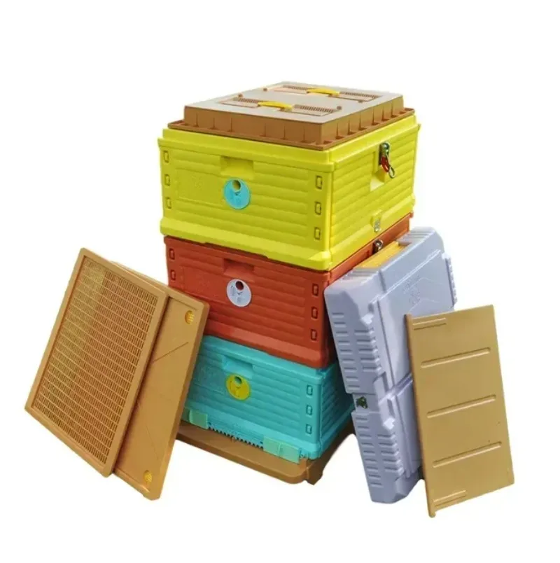 

Bienenzucht-Halben, 3 Etagen, 10 Rahmen, Lang-Stil, Honigbienen-Halben, isolierter Kunststoff, Mehrzweck-Kunststoff-Bienenstock