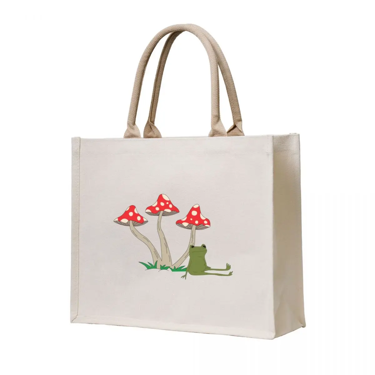 

mushroom frog Tote Bag Women's tote bag Shopper Canvas bag