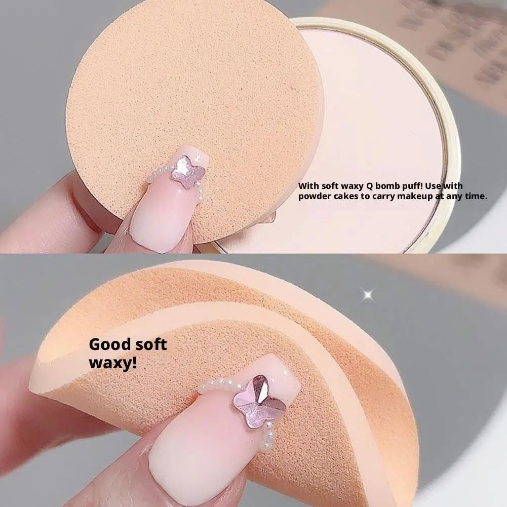 Natural Pressed Powder Transparent White Brighten Oil Control Concealer Lasting Face Makeup Setting Powder Waterproof Cosmetic