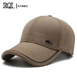 Sombrero de hombre 2024 Otoño e Invierno gorra de béisbol masculina Casual Golf camionero papá sombrero al aire libre negro Color sólido a prueba de viento ajustable Sn