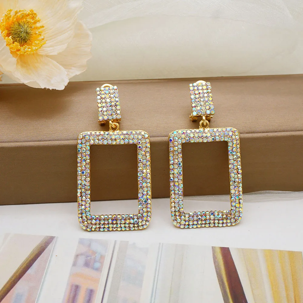 

Роскошные женские серьги-кольца из 24-каратного золота в европейском и американском стиле с бриллиантовой вставкой, чистое золото AU999 — дизайн длинного обруча