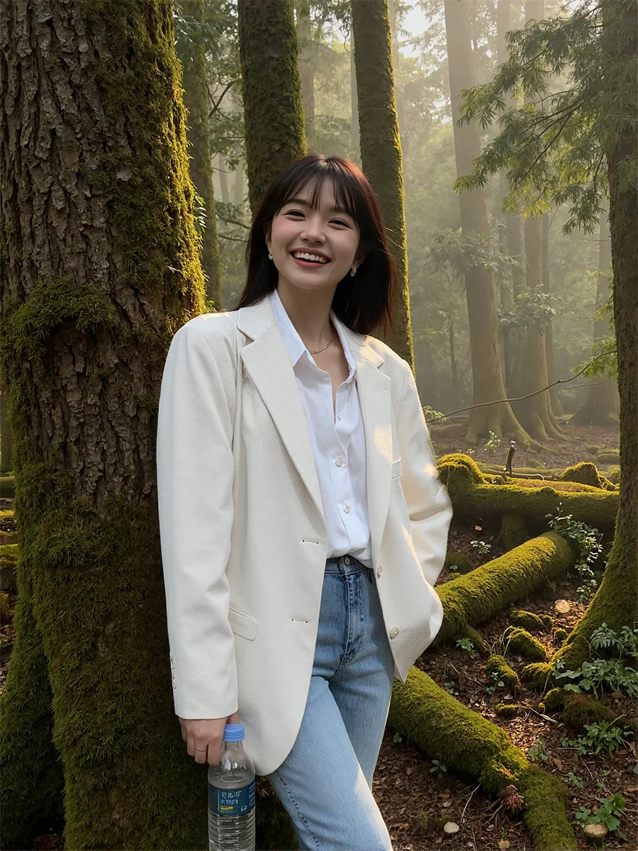 

Black Women'S Blazer Turn-Down Collar Multi-Belt Windproof  Plunge Women Dames Females Detachable Violet Weddings Draping