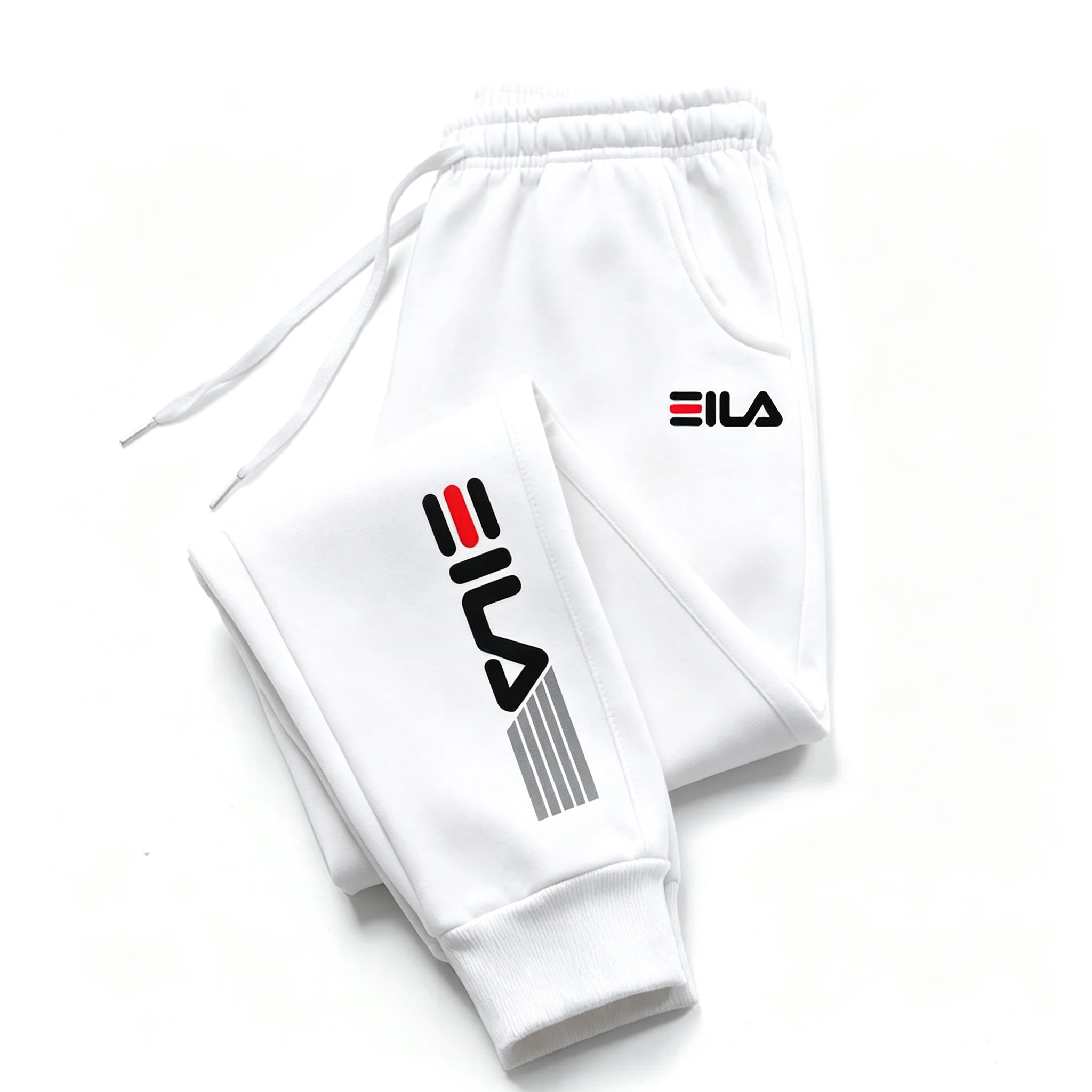 Jogginghose für Jungen, elastischer Bund, Kordelzug, Sweatpants mit Taschen, schmal zulaufend, mit Bündchen am Knöchel, lässige Freizeit-, Schul-, Fitness- und Sporthose. – Detail 7