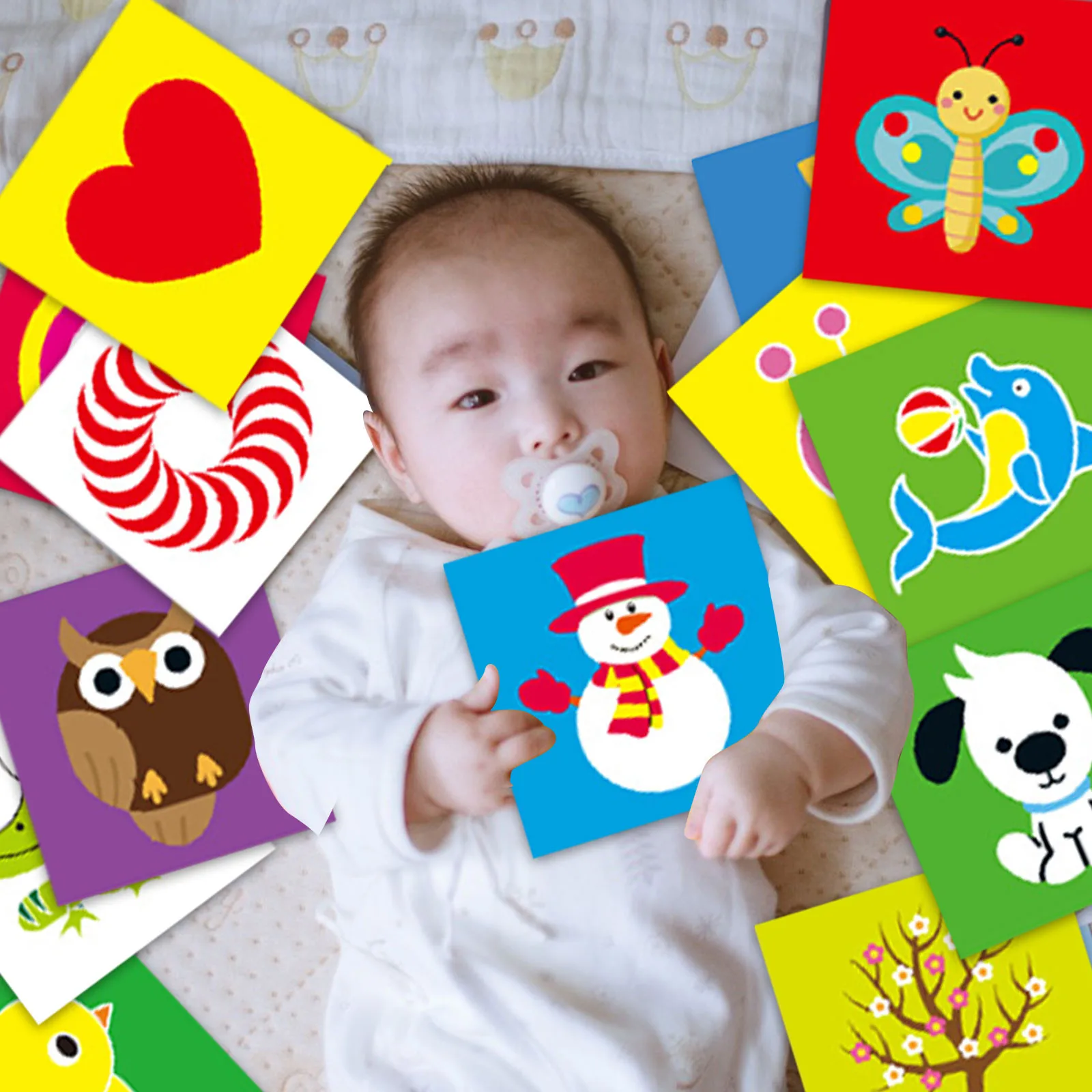Numbers Education Black & White Baby Toys High Contrast Crinkle Cloth Activity Book Infant Toys For Baby 18 36 Months Relaxing