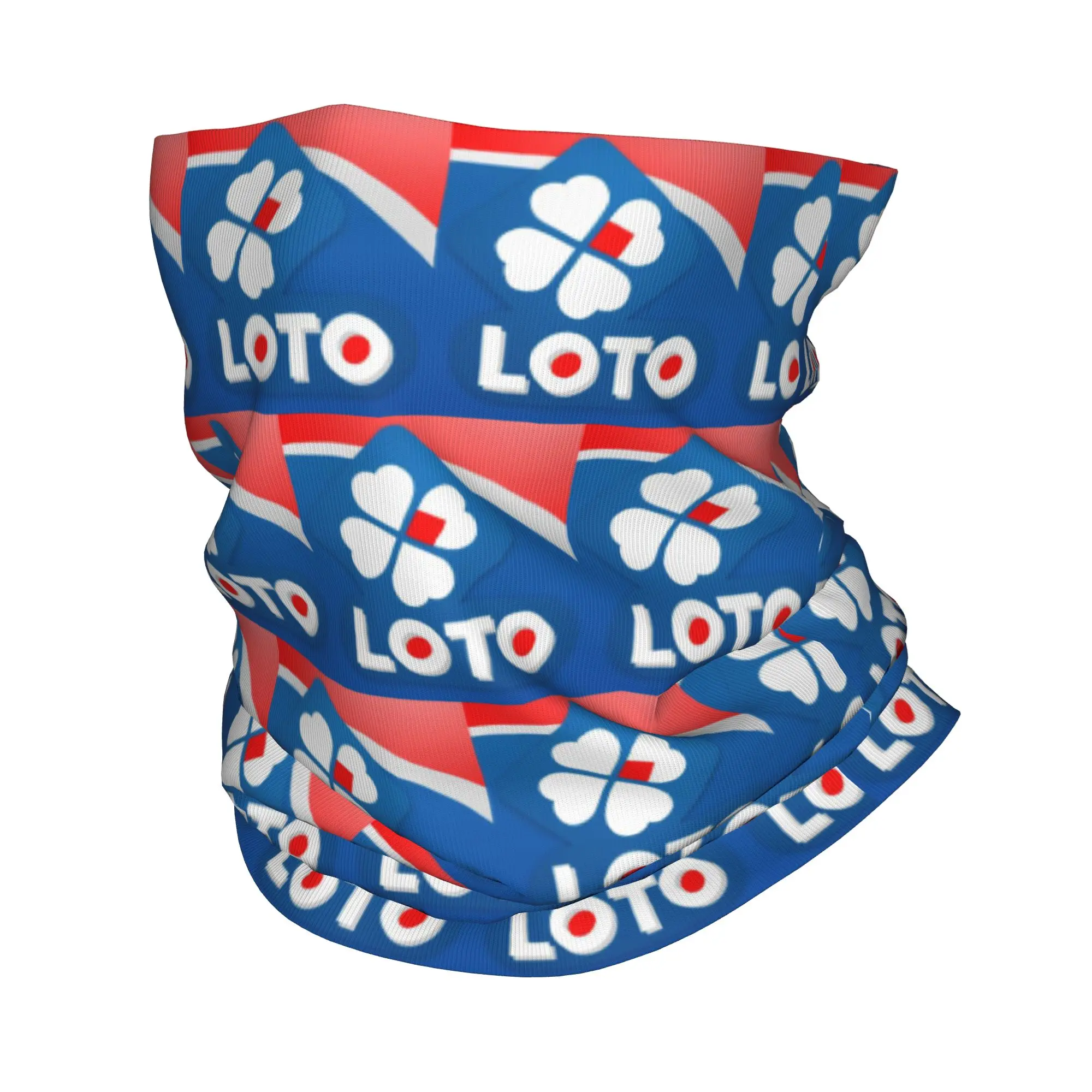 

france Loto logo Print Bandana Neck Gaiter Printed Wrap Scarf Multi-use Headwear Hiking Fishing For Men Women Adult