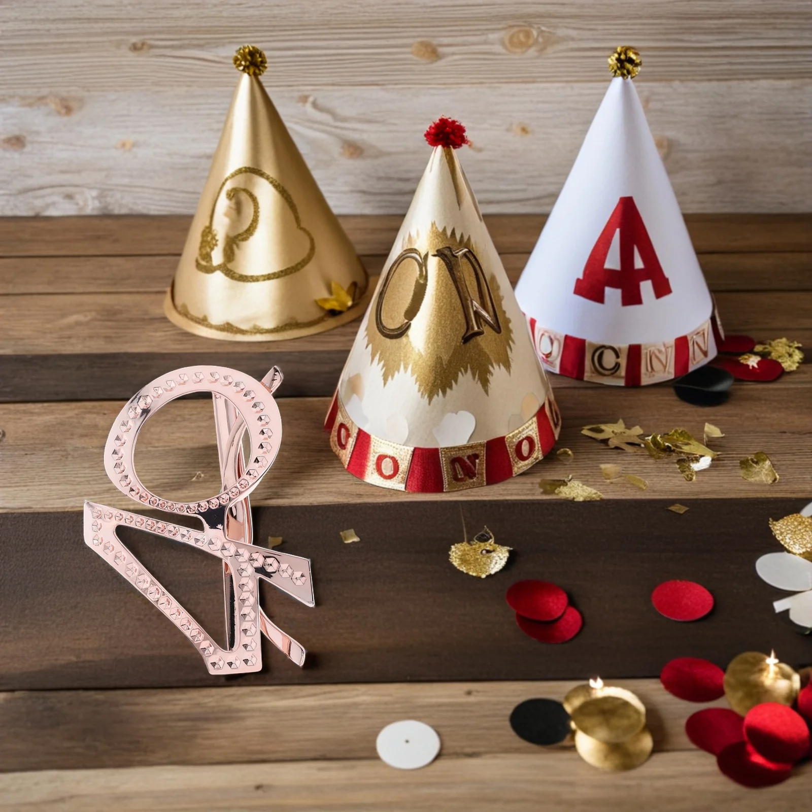 

40th Birthday Glasses Number Photo Prop Eyewear for Parties Fun Lightweight Classic Colors Stylish Funny Glasses