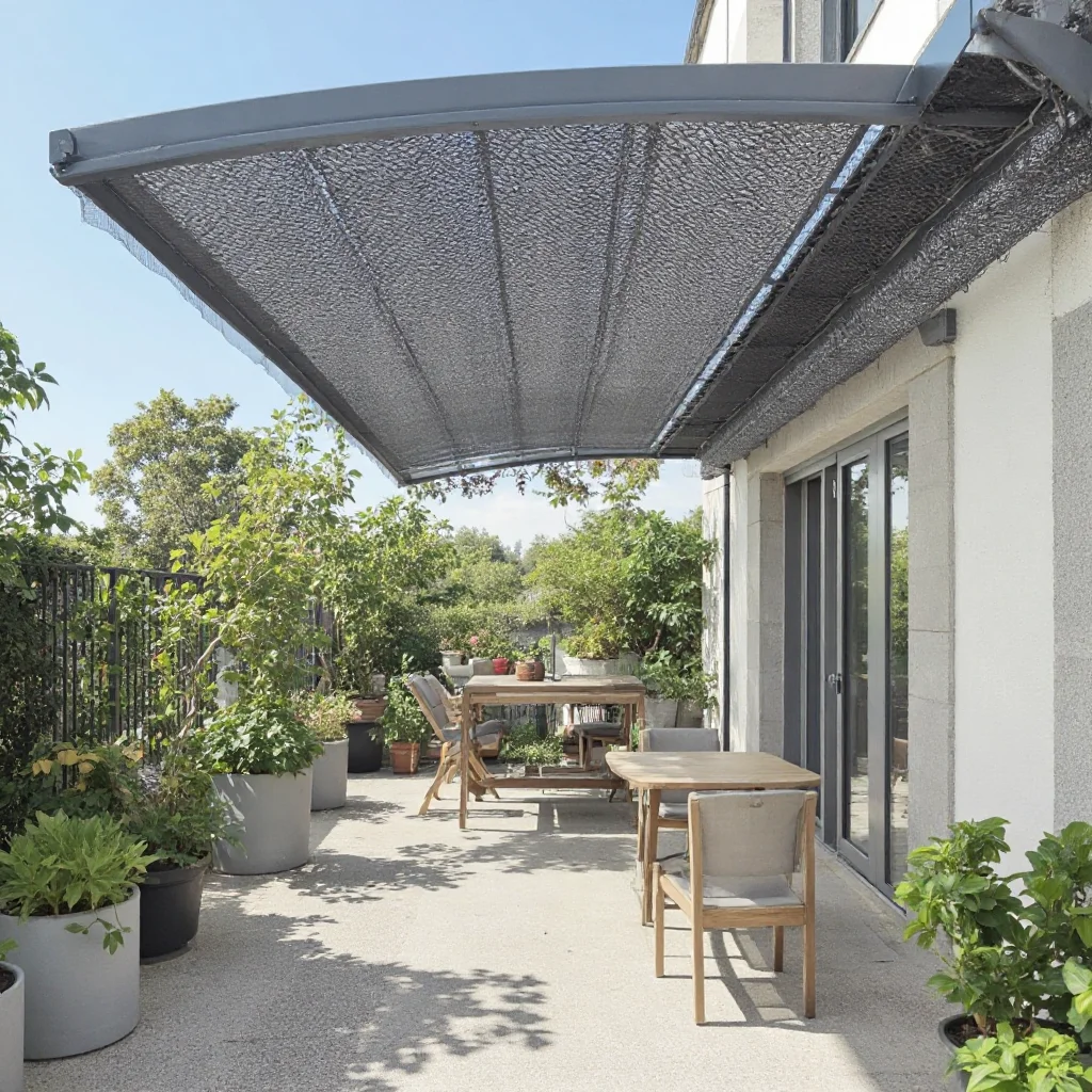 Charcoal Gray Sunshade Net HDPE Anti-UV New Styles Canopy Balcony Courtyard Sunroom Car Sunscreen Net Privacy Net Pergola Plants