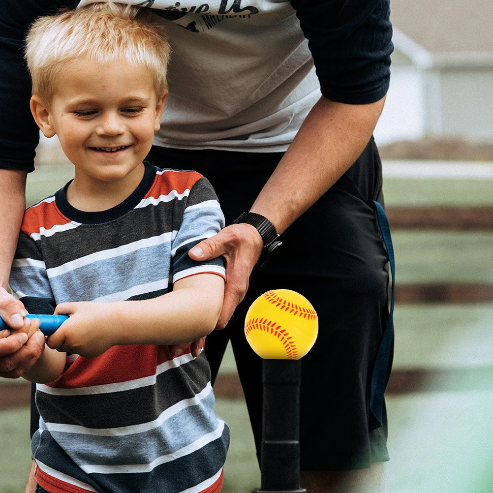 

5 Pcs 9 Inch PU Sponge Training Baseball Softball for Kids Indoor Yellow Softballs Beginners Families
