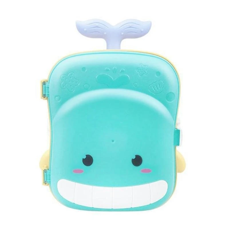 Y4QA Kids Beach Sand Toy Poratable Case Set Water Wheel, Moulds, Shovel Tool untuk Balita, Anak -anak 8pcs Travel Sand Toy