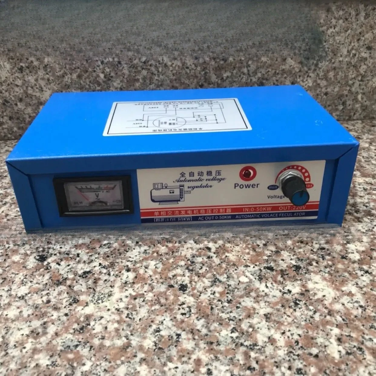 

Marine Excitation Generator Voltage Stabilizer Single Phase Three Phase Regulator Brush Ball Stabilizer Box 50KW
