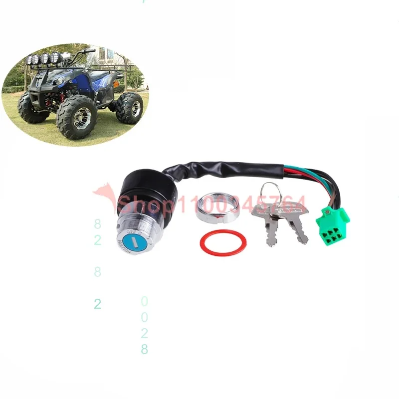 6-Wire Ignition Key Start Switch Set for 150CC 200CC 250CC Pit Dirt Bike ATV Quad Buggy