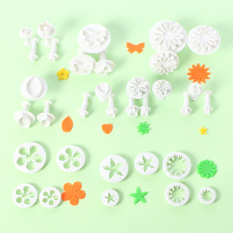 33pcs/lot Cake Decorating Tools Fondant Cake Mold Flower Set Baking Accessories