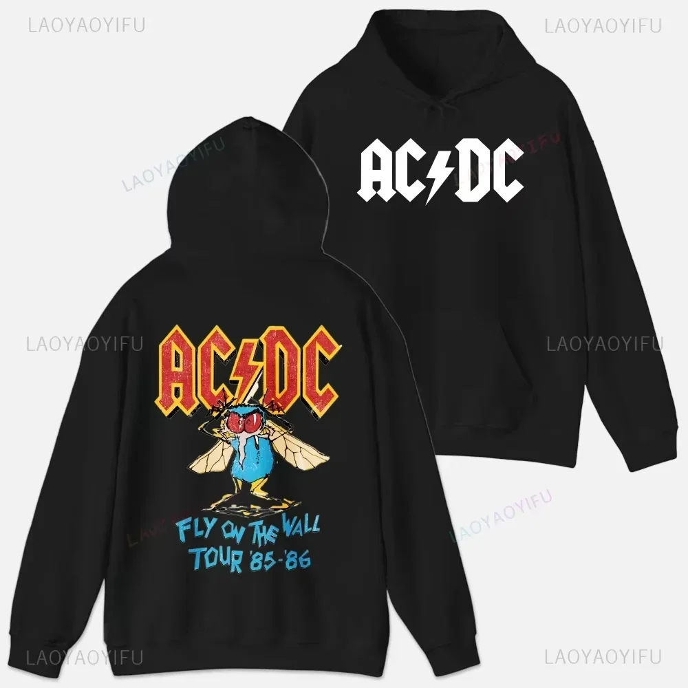 

ACDC Funny Streetwear Printed Unisex Hoodie Plain Clothes Tops Men Long Sleeve Graphic Sweatshirt Quality Clothing Autumn Custom