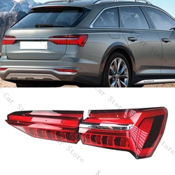 Car LED Inner Outer Tail Light Assembly For Audi A6 C8 2019-2023 Brake Lamp Reversing Light Turn Signal Car Accessories