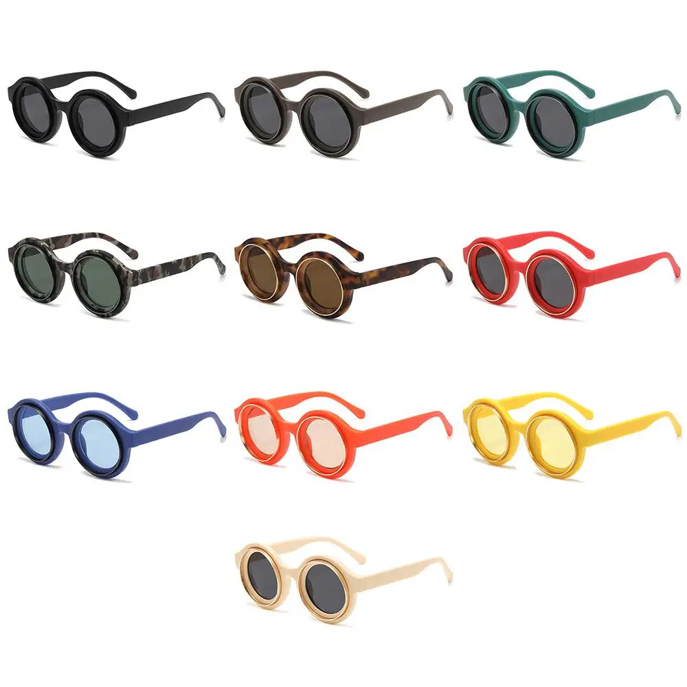 

Модные круглые солнцезащитные очки в стиле ретро, винтажные очки в стиле панк в стиле хип-хоп, крутые очки UV400 для мужчин