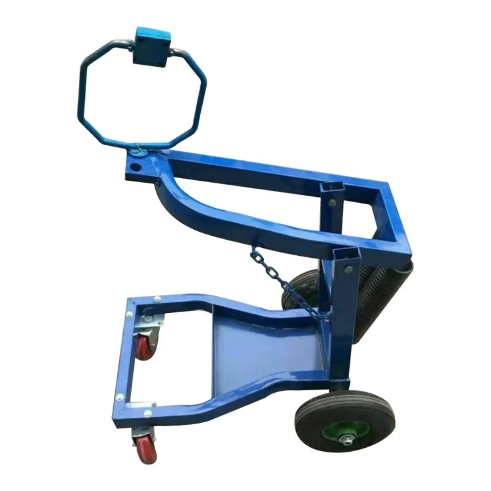 Foldable Movable Chain Crane Small Manual Engine Hanger Blue Balance Suspension Support Lifting Tool for Auto Car Repair Garage