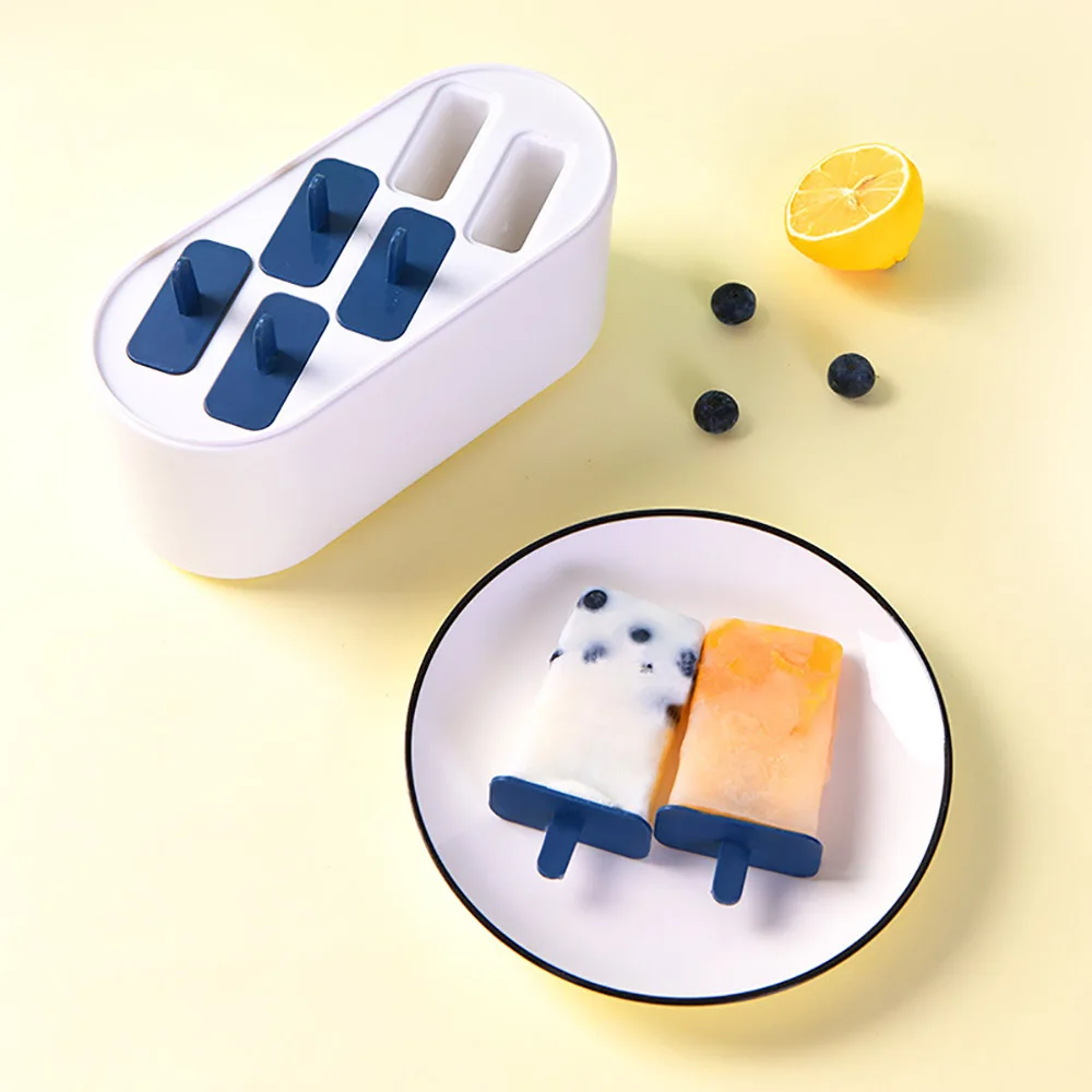 المصاصة/الشربات صنع قالب الغذاء الصف المصاصة صنع صندوق الثلج المجمد أدوات جلخ مع غطاء المنزلية DIY بها بنفسك الآيس كريم محلية الصنع