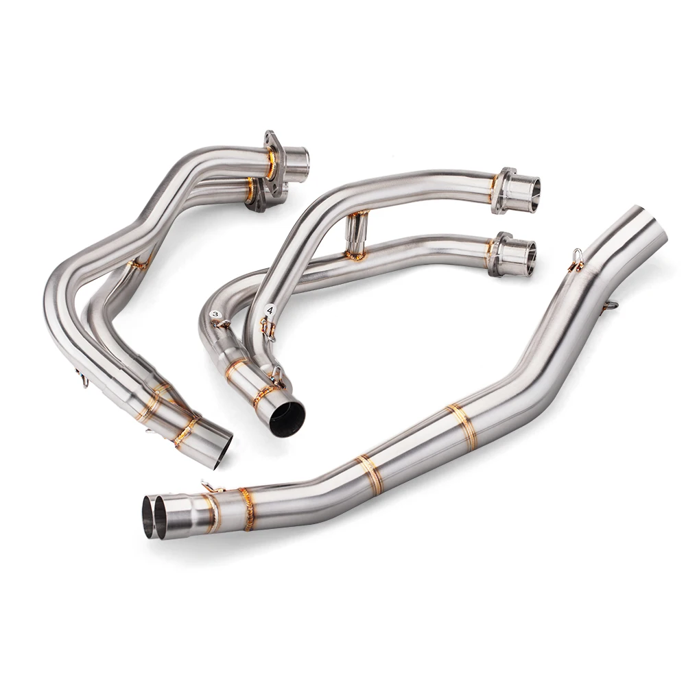 For ZX25RR ZX25R System Escape Slip On Front Tube Link Pipe Connect 51MM Exhaust full Motorcycle Exhaust System