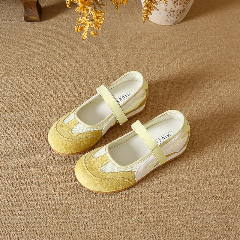 

Женские кроссовки Red Moral на толстой подошве, увеличивающие рост, дышащие сандалии с сеткой, спортивная обувь Мэри Джейн