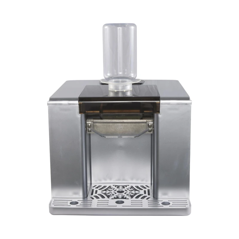 

Silver electric ice cream shaving machine intelligent automatic charging cotton ice snowflake machine milk coffee ice machine