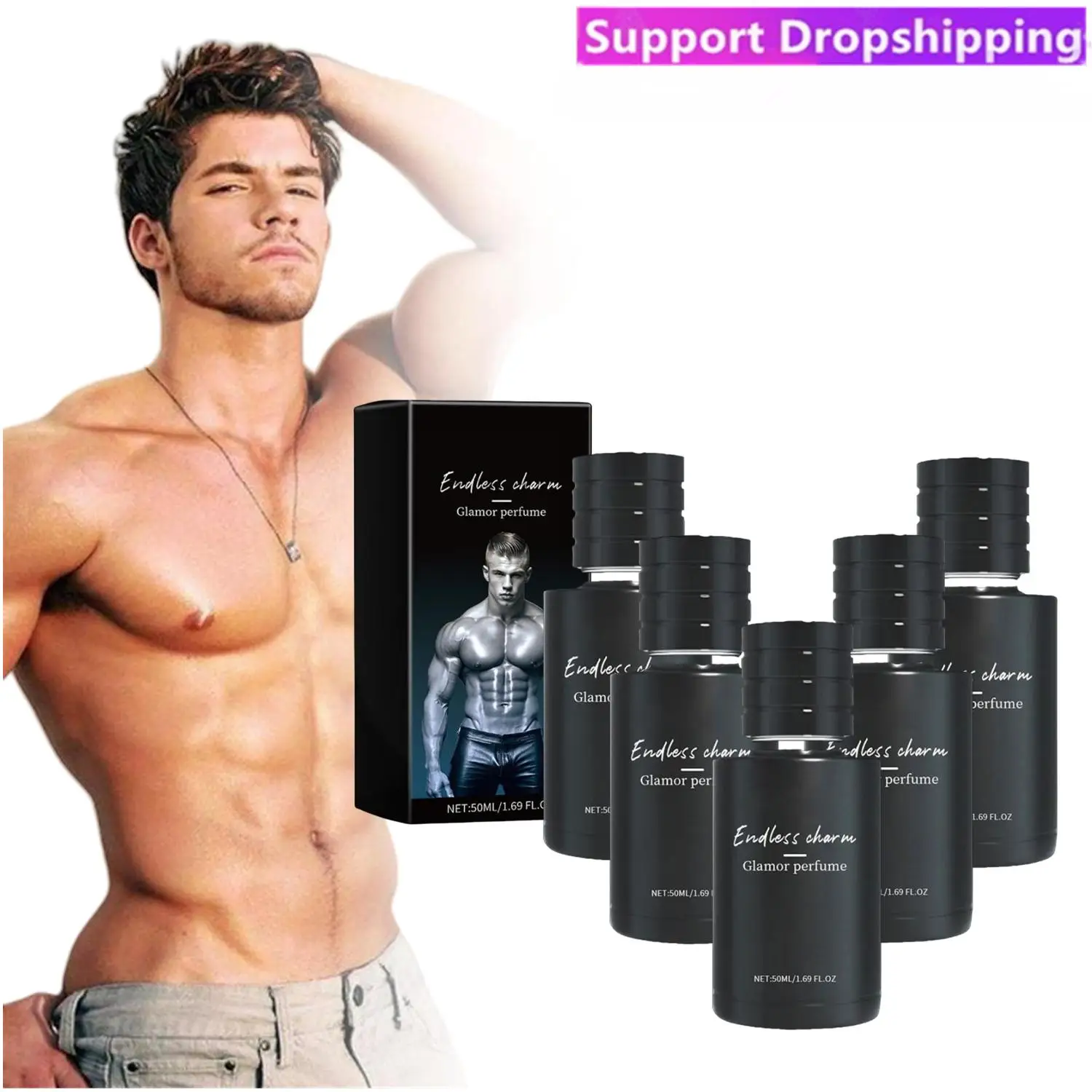 

5Pcs Men Sandalwood Perfume Long Lasting Fragrance More Attract Intimate Partner Flirting Seduction Daily Dating Perfume