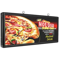 P6 LED Sign 18''X40'' Full Color Support Scrolling Message LED Sign Board Programmable Image Outdoor LED Display For Advertising