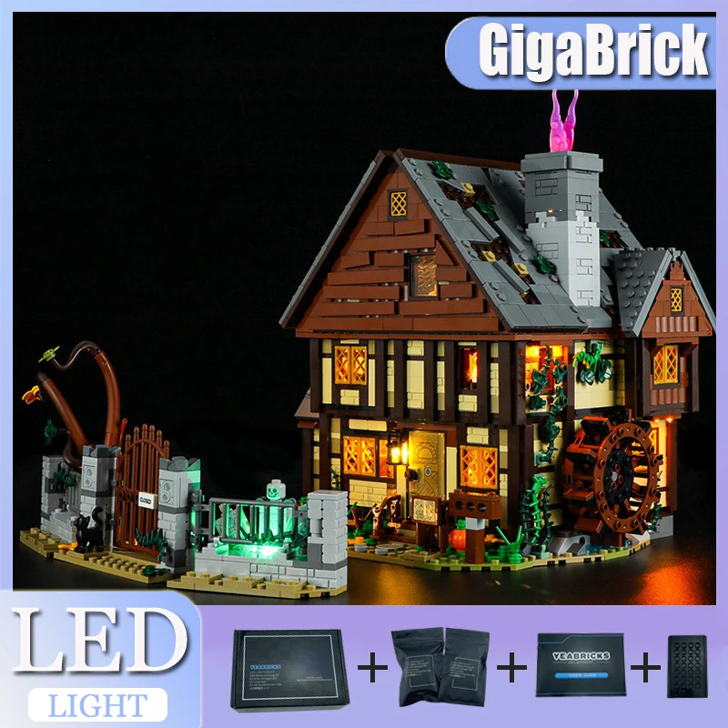 

DIY LED Light Kit For LEGO 21341 The Sanderson Sisters' Cottage (Only LED Light,Without Blocks Model)