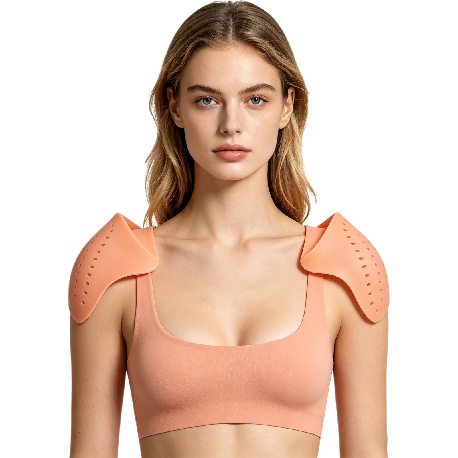Unisex Breathable Invisible Silicone Shoulder Pads for Beautiful And Right-angled Shoulders for Daily Use