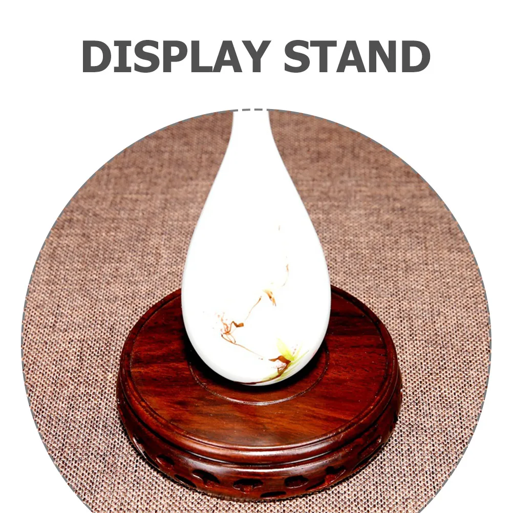 

Solid Wood Base 10CM Diameter 25MM Height Mini Wooden Stand for Plant Riser Vase Home Decor Craft Pedestal Display Stand Plant