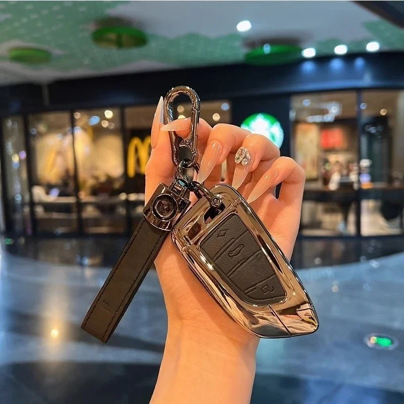 Car Key Case Cover Bag For Bmw F20 G20 G30 X1 X3 X4 X5 G05 X6 X7 G11 F15 F16 G01 G02 F48 Accessories Holder Shell Keychainsories