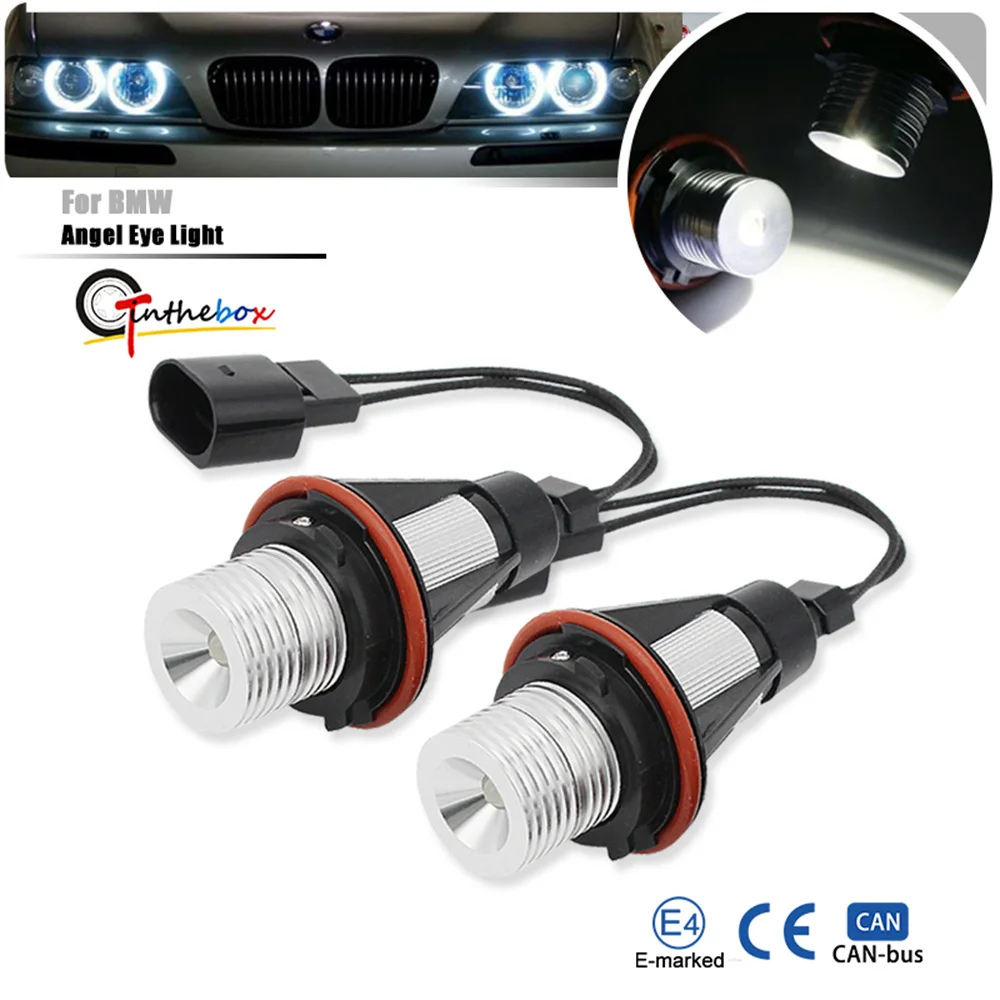 

Car LED Angel Eye Halo Ring Marker Lights Headlight Bulbs For BMW 1 5 6 7 series E87 E39 E60 E61 E63 E64 E65 E66 E83 X3 E53 X5