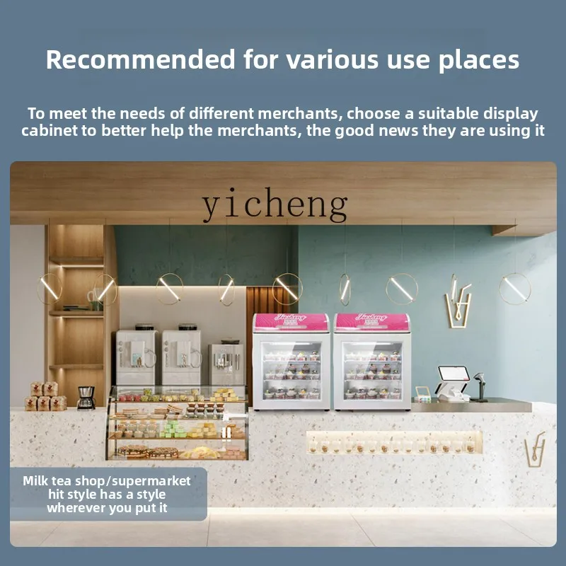 

Small Vertical Full Freezer Ice Counter Display Cabinet Commercial Ice Cream Stall Refrigerator